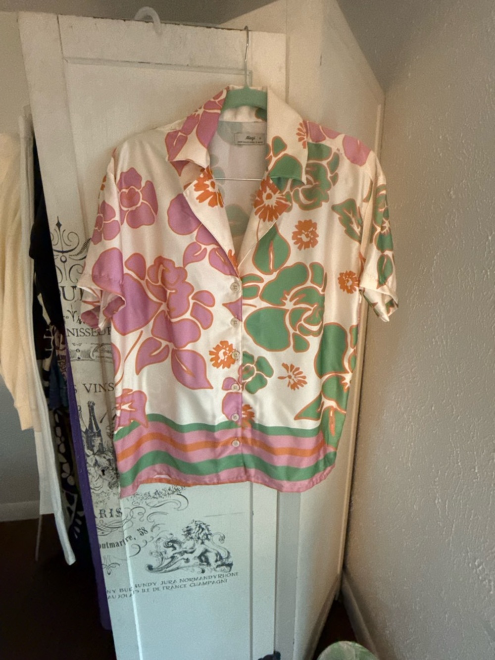 NWOT Anthropologie Maaji Floating Blooms Noise Cover Up Shirt - Picture 4 of 16